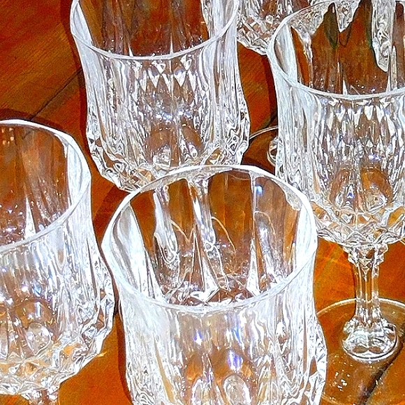 Six Exquisite Very Fine Crystal Stemware Pieces - Picture 8 of 13
